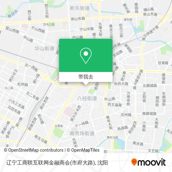 辽宁工商联互联网金融商会(市府大路)地图