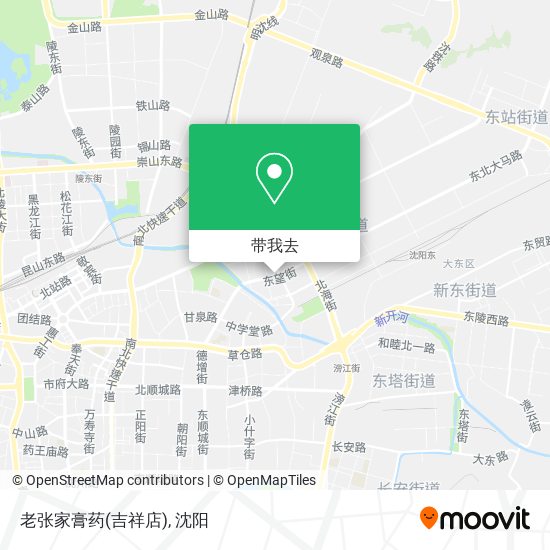 老张家膏药(吉祥店)地图