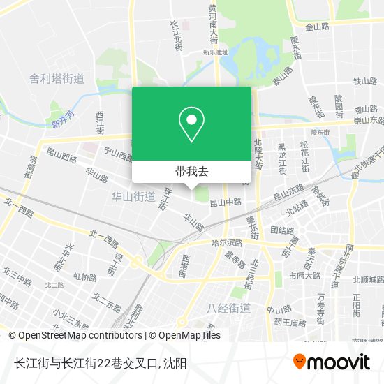 长江街与长江街22巷交叉口地图