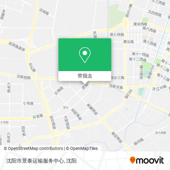 沈阳市景泰运输服务中心地图