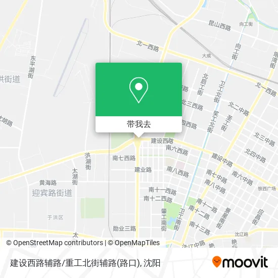 建设西路辅路/重工北街辅路(路口)地图