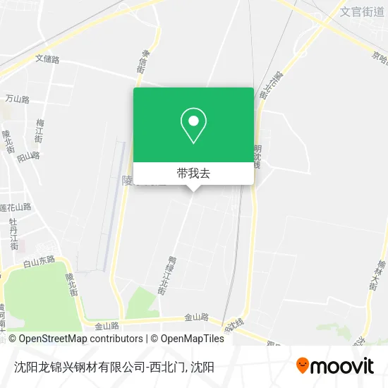 沈阳龙锦兴钢材有限公司-西北门地图