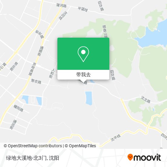 绿地大溪地-北3门地图