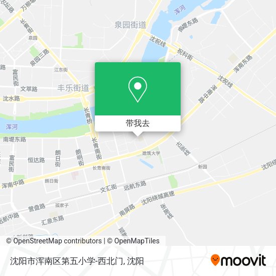 沈阳市浑南区第五小学-西北门地图