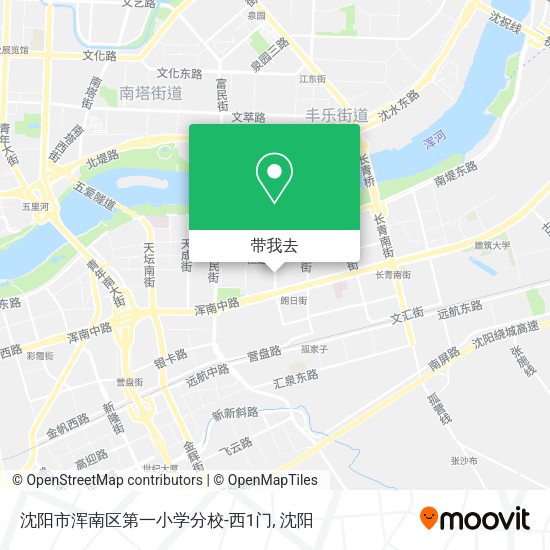 沈阳市浑南区第一小学分校-西1门地图