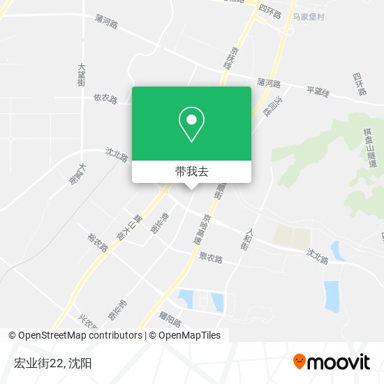 宏业街22地图