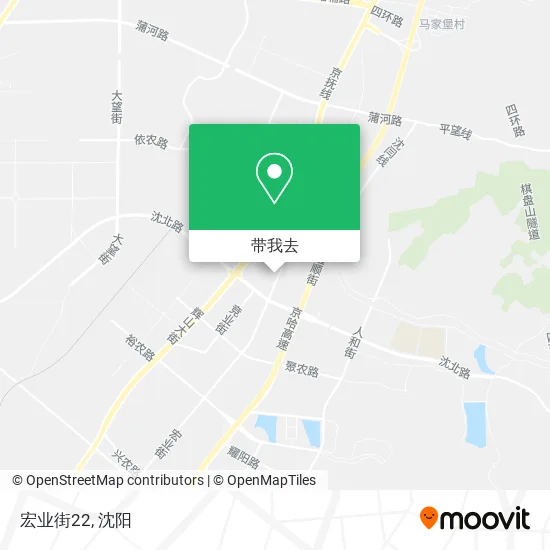 宏业街22地图