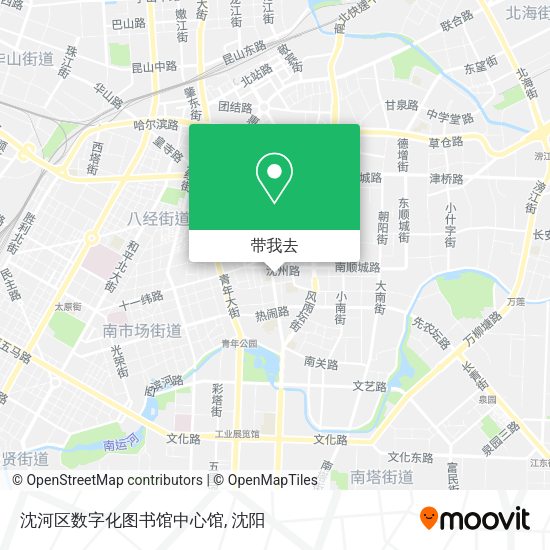 沈河区数字化图书馆中心馆地图