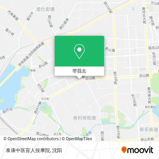 泰康中医盲人按摩院地图