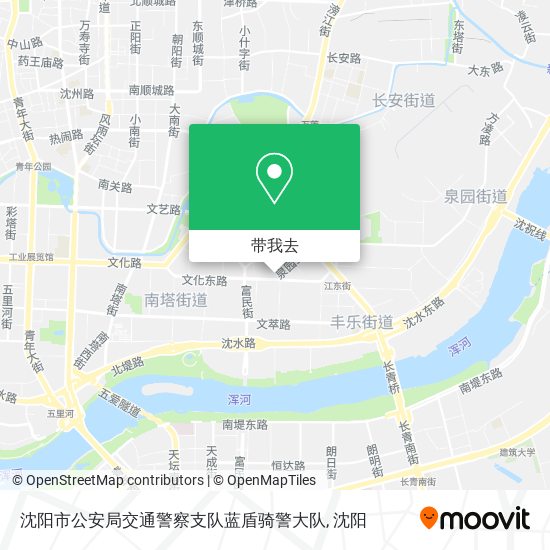 沈阳市公安局交通警察支队蓝盾骑警大队地图