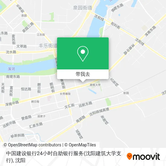 中国建设银行24小时自助银行服务(沈阳建筑大学支行)地图