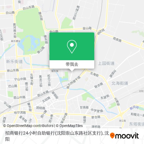 招商银行24小时自助银行(沈阳崇山东路社区支行)地图