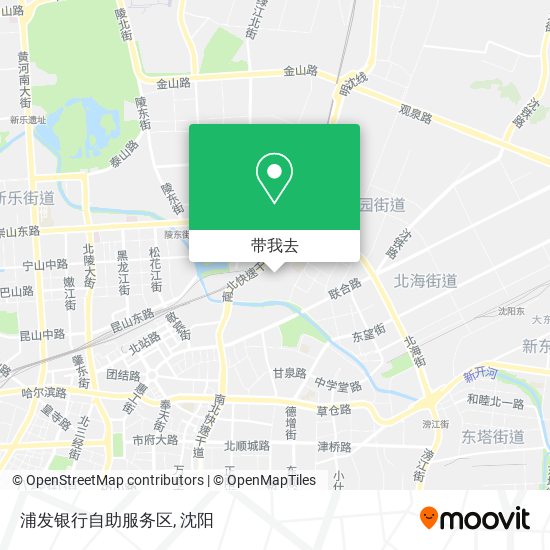 浦发银行自助服务区地图