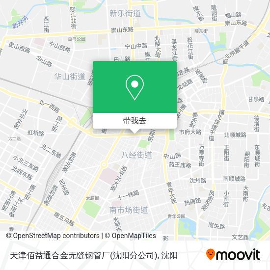 天津佰益通合金无缝钢管厂(沈阳分公司)地图