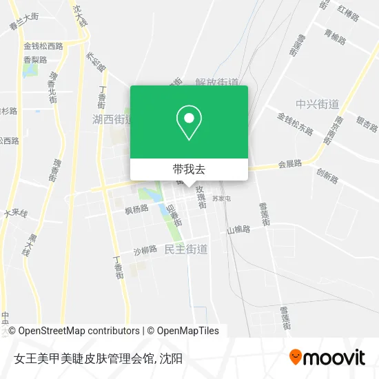 女王美甲美睫皮肤管理会馆地图