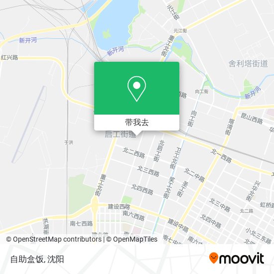 自助盒饭地图