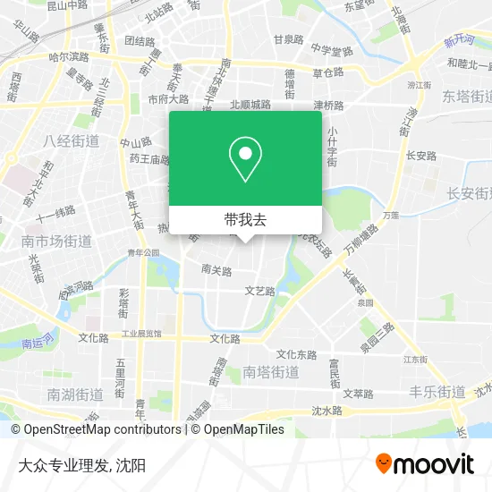 大众专业理发地图