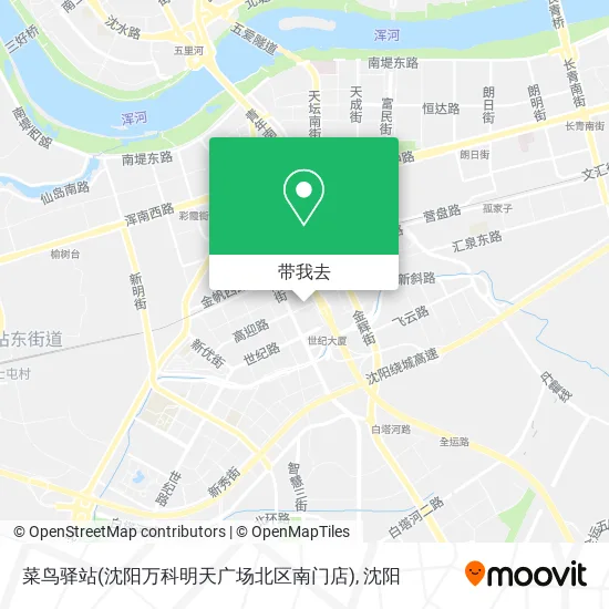 菜鸟驿站(沈阳万科明天广场北区南门店)地图