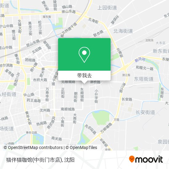 猫伴猫咖馆(中街门市店)地图