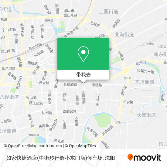 如家快捷酒店(中街步行街小东门店)停车场地图