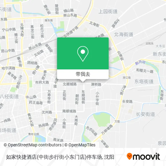 如家快捷酒店(中街步行街小东门店)停车场地图