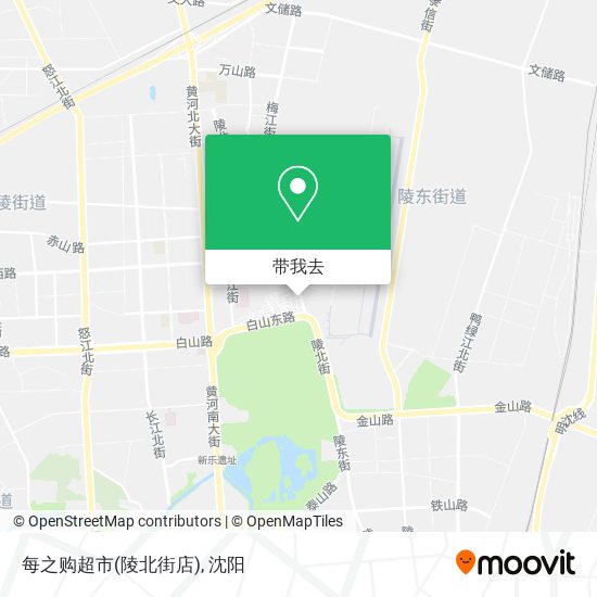 每之购超市(陵北街店)地图