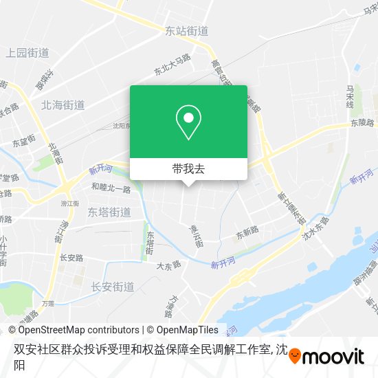 双安社区群众投诉受理和权益保障全民调解工作室地图