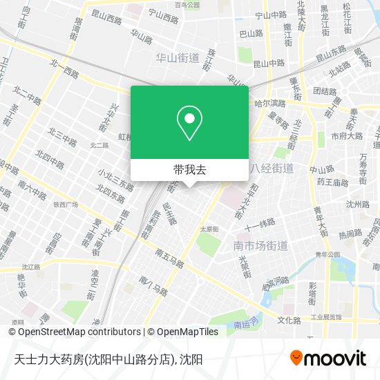 天士力大药房(沈阳中山路分店)地图