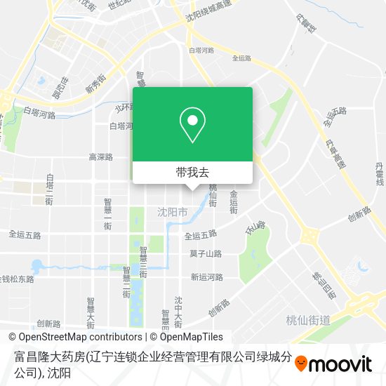 富昌隆大药房(辽宁连锁企业经营管理有限公司绿城分公司)地图