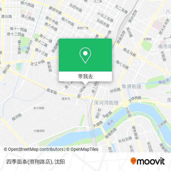 四季面条(滑翔路店)地图