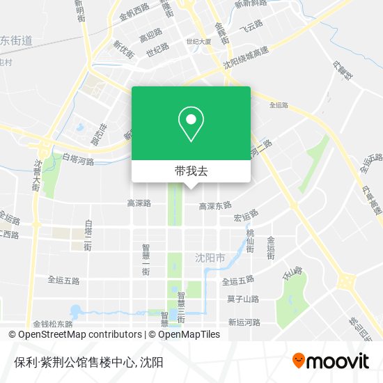 保利·紫荆公馆售楼中心地图