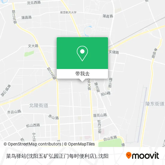菜鸟驿站(沈阳五矿弘园正门每时便利店)地图
