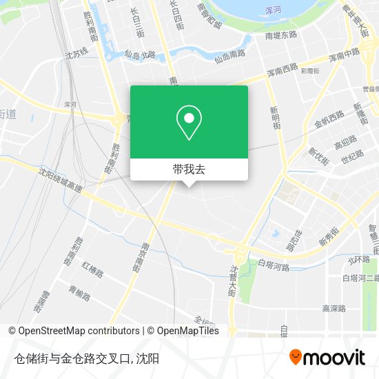 仓储街与金仓路交叉口地图