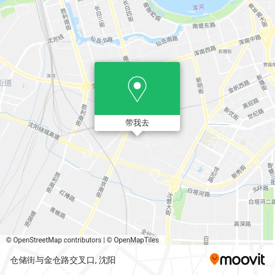仓储街与金仓路交叉口地图