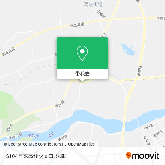 S104与东高线交叉口地图