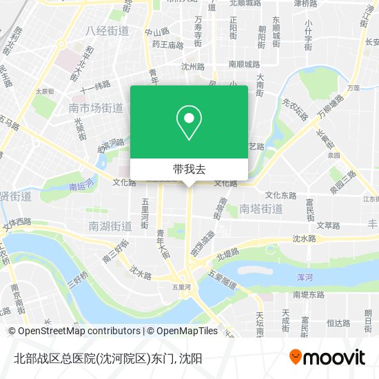 北部战区总医院(沈河院区)东门地图