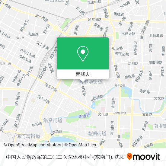 中国人民解放军第二〇二医院体检中心(东南门)地图