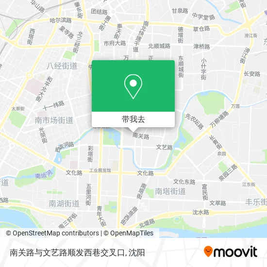 南关路与文艺路顺发西巷交叉口地图