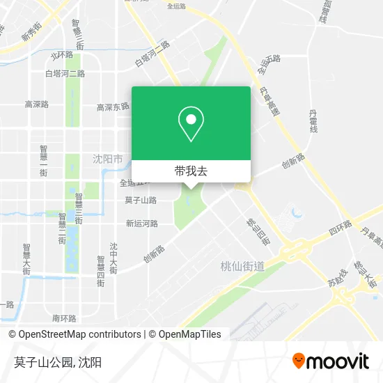 莫子山公园地图