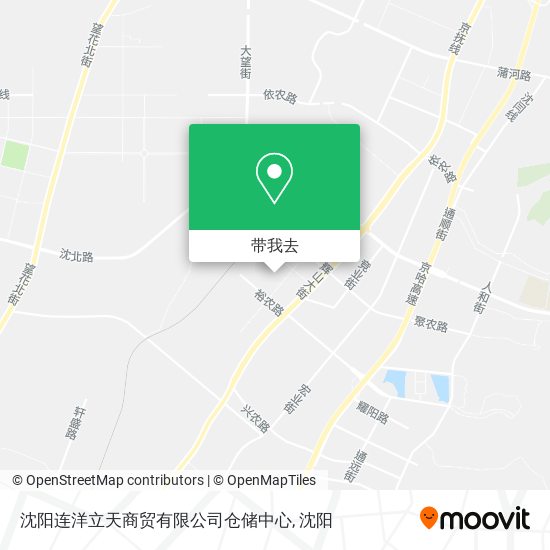 沈阳连洋立天商贸有限公司仓储中心地图