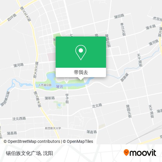 锡伯族文化广场地图