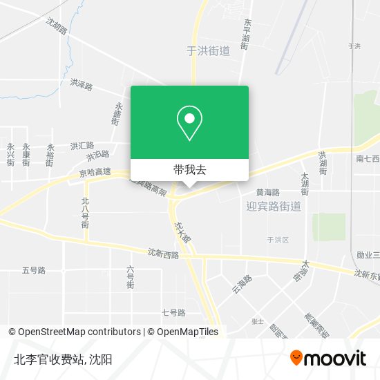 北李官收费站地图