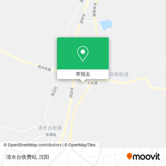 清水台收费站地图