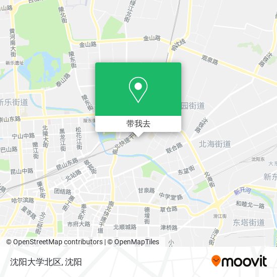沈阳大学北区地图