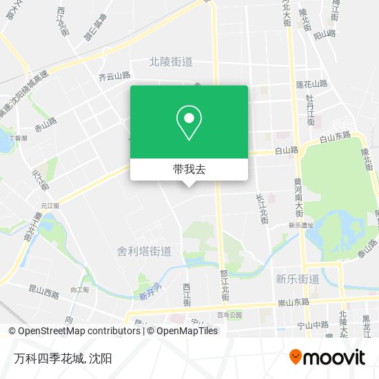 万科四季花城地图