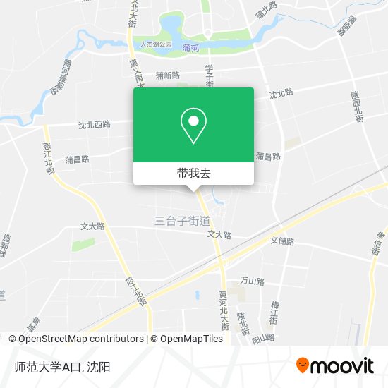 师范大学A口地图