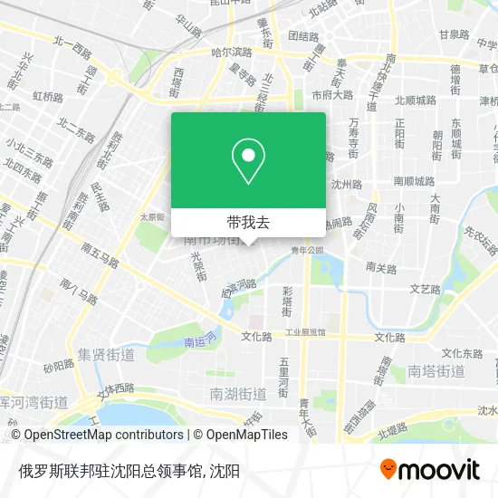 俄罗斯联邦驻沈阳总领事馆地图