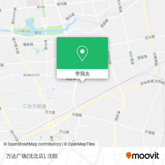 万达广场(沈北店)地图