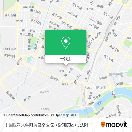 中国医科大学附属盛京医院（滑翔院区）地图