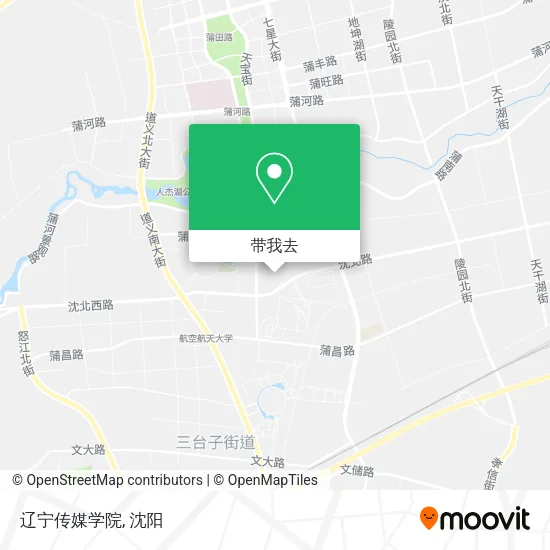 辽宁传媒学院地图